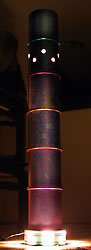 Titanium Floor Lamp at Night