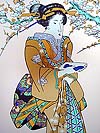 Titanium Ukiyo-e Print detail