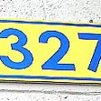 titanium address sign