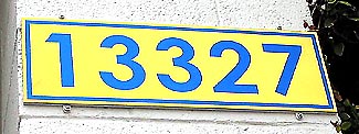 Titanium Address Sign