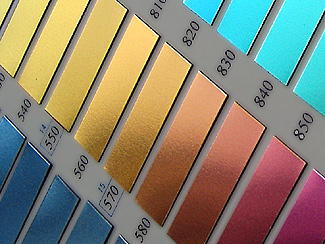 Metal Oxide Color Chart