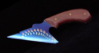 Titanium Knife - Black Walnut Handle