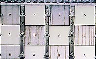 A. Tiles coated photocatyltic, superhydrophilic coating